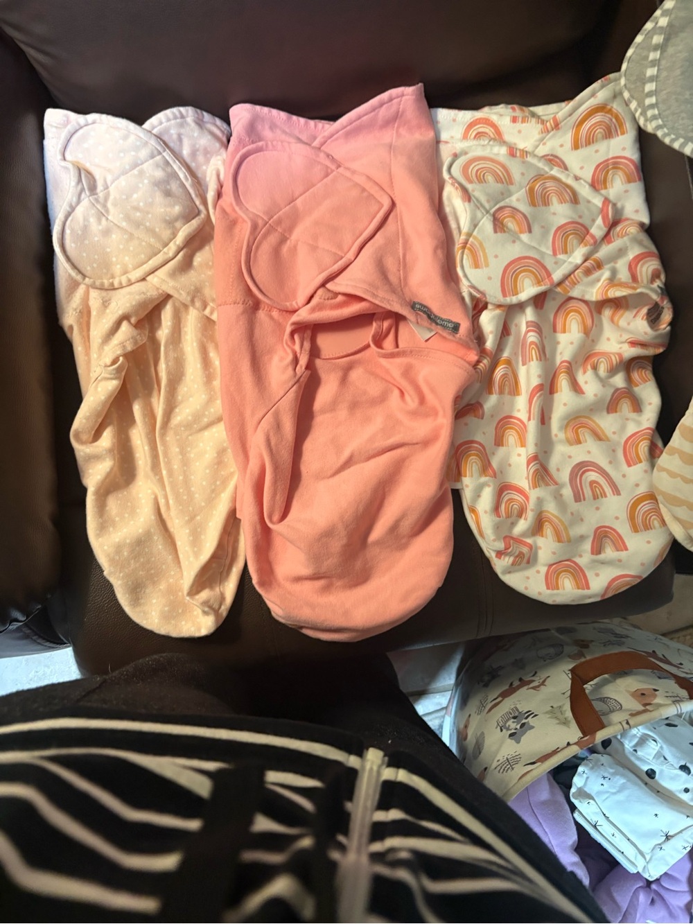 Pink Baby Velcro Swaddle Set -  Wrap
